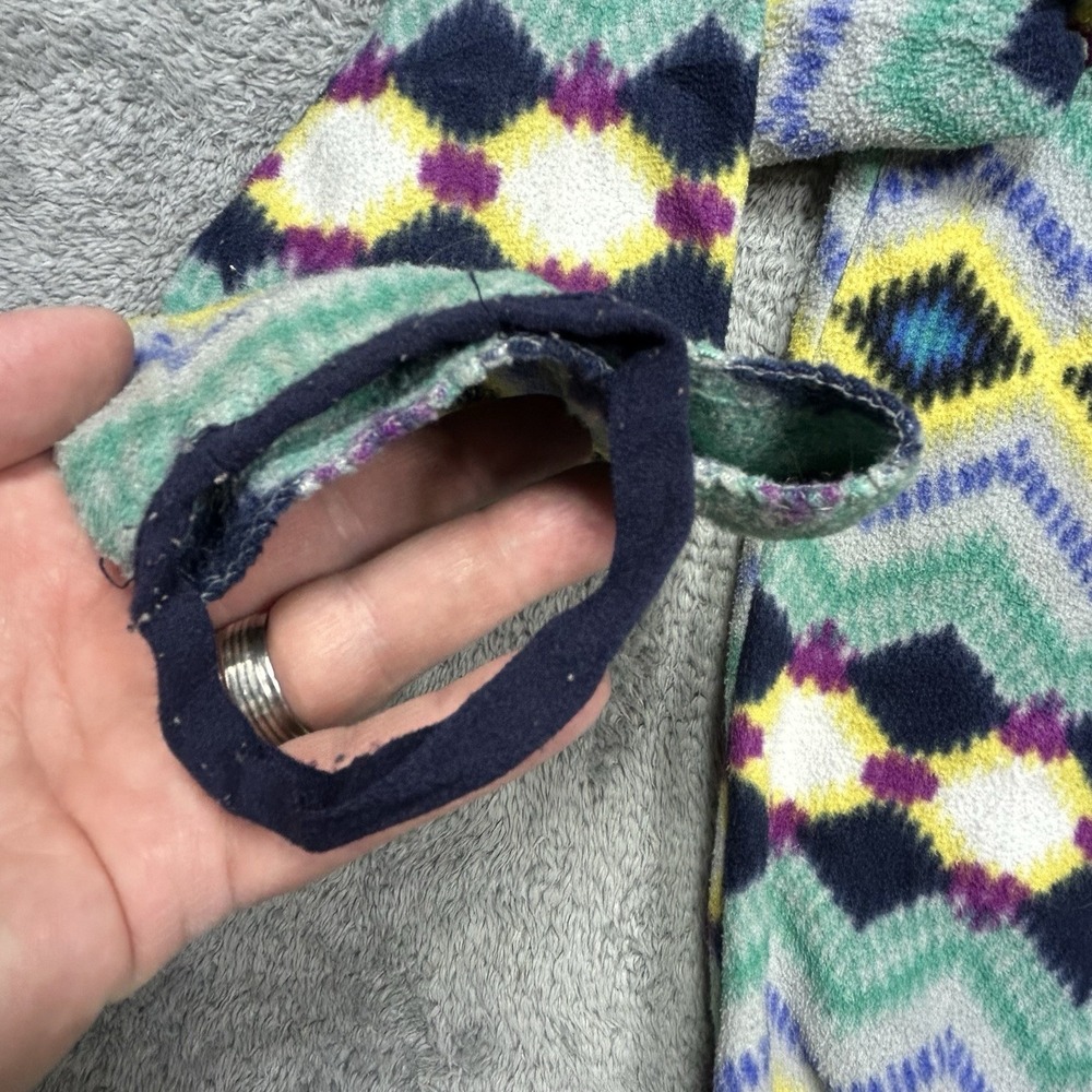Patagonia Synchilla Pullover Women's L Multi Fleece Timber Twist Aztec *HOLES - Picture 9 of 16